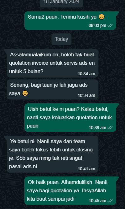Portfolio 53 testimoni ads 3