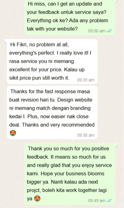 Portfolio 58 testimoni website 6